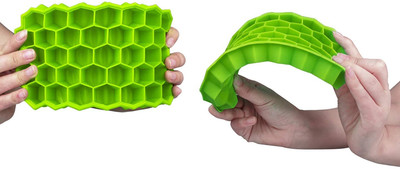 PHAGQU Silicone Ice Cube Tray 37-Ice Trays BPA Free, for Cake Chocolate Mould Green Silicone Ice Cube Tray(Pack of1)