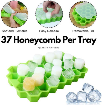 Vamigo Green Plastic Ice Cube Tray(Pack of1)
