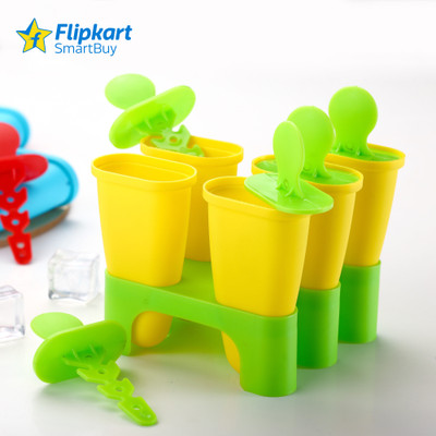 Flipkart SmartBuy Green, Yellow Plastic Ice Cube Tray(Pack of1)