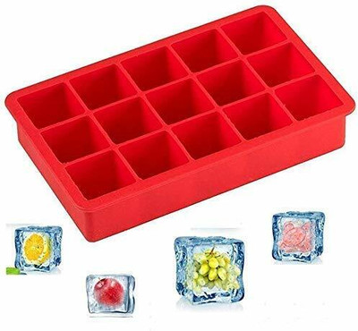kunjsale Red Silicone Ice Cube Tray(Pack of1)