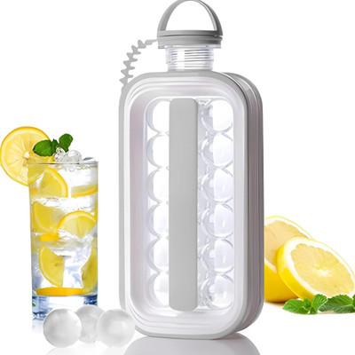 Augen Grey Plastic Ice Ball Tray(Pack of1)