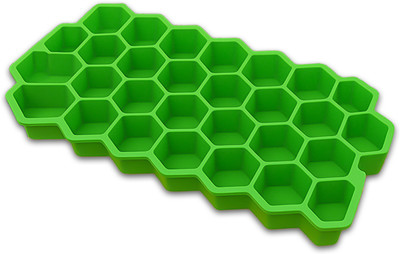 GRISHVA Green Silicone Ice Cube Tray(Pack of1)