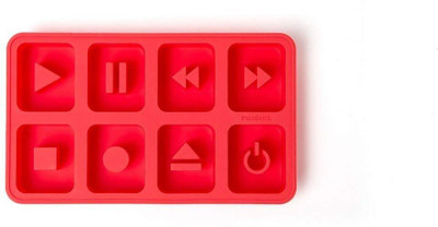 Magnusdeal Red Silicone Ice Cube Tray(Pack of1)