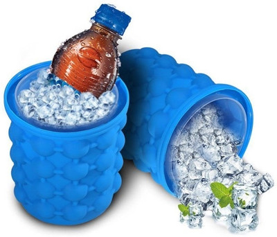 L P HOUSE ICe Blue Silicone Ice Ball Tray(Pack of1)