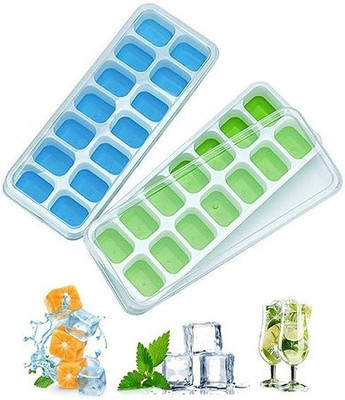 Shree GRB Multicolor Silicone Ice Cube Tray(Pack of2)