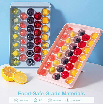 Nimi Multicolor Plastic Ice Cube Tray(Pack of3)