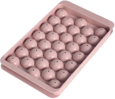 Dreamy Delights Reusable Ice Cube Ice Ball Mold/Lollipop Candy Maker Pink Plastic Ice Ball Tray(Pack of1)