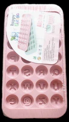 RC Enterprises ALPHA Pink Plastic Ice Cube Tray(Pack of2)