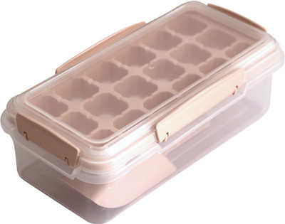 CLASSY TOUCH Pink Plastic, Silicone Ice Cube Tray(Pack of1)