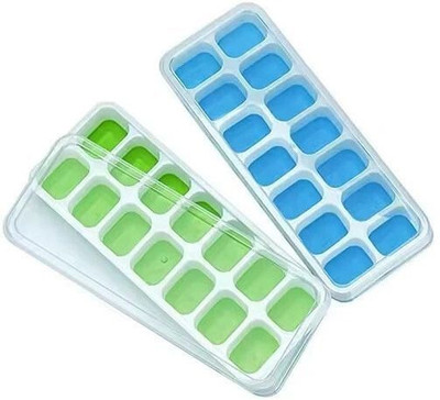 FLYNHIGH ICE CUBE TRAY POP POP SILICONE A37 Multicolor Silicone Ice Cube Tray(Pack of2)