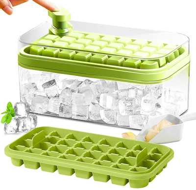 TRINGDOWN Multicolor Plastic Ice Cube Tray(Pack of1)