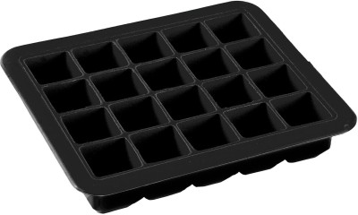 KARP Mini Square 20 Cavity Black Silicone Ice Cube Tray(Pack of1)