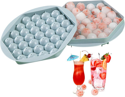BLAPOXE Silicone Ice Cube Tray for Coffee, Juice & Chilled Drinks – Flexible, BPA-Free Multicolor Silicone Ice Ball Tray(Pack of1)
