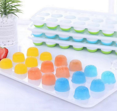 NARV Chill Master Silicone Ice Cube Trays – Pack of 4, Easy Pop Out Balls Multicolor Silicone Ice Cube Tray(Pack of4)