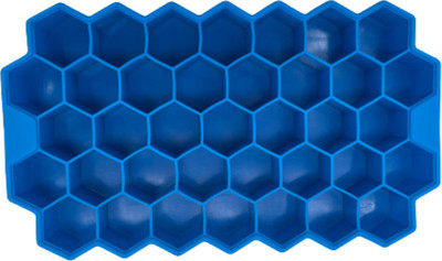 SYGA Soft Honeycomb Ice Cube Trays Silicone Ice Mould Easy Release Chocolate Mould (BLUE Color) Blue Silicone Ice Cube Tray(Pack of1)
