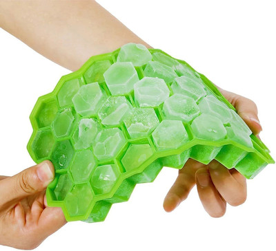 Fashion Paradise FP Ice cube tray Green Silicone Ice Cube Tray(Pack of1)