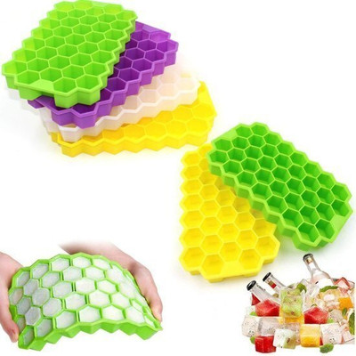 siddhak Multicolor Silicone Ice Cube Tray(Pack of4)