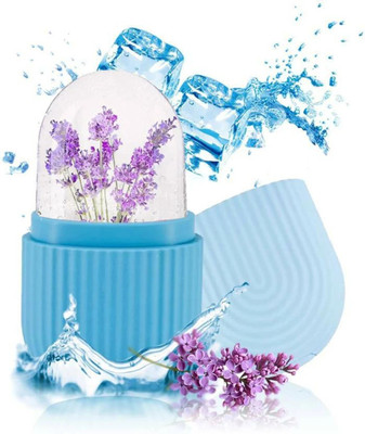 AKAAY Ice Roller For Woman & Man | Face & Eyes Massage Blue Silicone Ice Ball Tray(Pack of1)