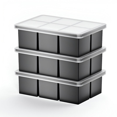 HM EVOTEK Multicolor Silicone Ice Cube Tray(Pack of3)
