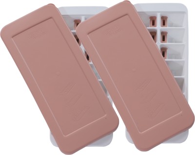 Jaypee Plus Smart Ice Pink Plastic Ice Cube Tray(Pack of2)