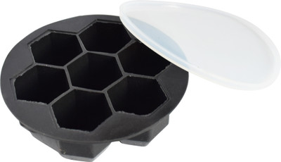 KARP 7-Cavity Mini Honeycomb Multicolor Silicone Ice Cube Tray(Pack of1)