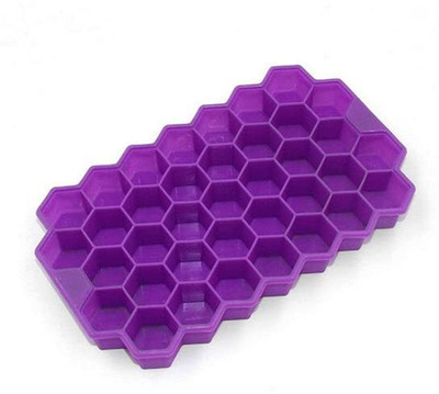 NOHUNT Silicone Ice Cube Molds with Flexible 32-Ice Trays BPA Free -1Pc Multicolor Silicone Ice Cube Tray(Pack of1)