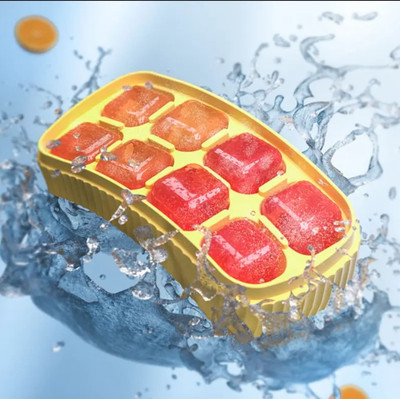 Ecodex Multicolor Silicone Ice Cube Tray(Pack of1)