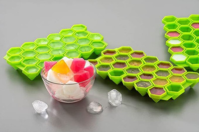 SONANI Diamond Ice Cube Tray ball Maker Mold for Freezer Making 1 X 24PCS Sphere Multicolor Silicone Ice Cube Tray(Pack of1)