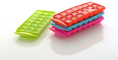 FLOSTRAIN Multicolor Plastic Ice Cube Tray(Pack of1)