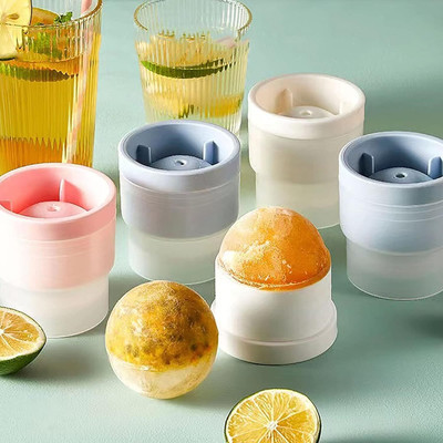 VATTU Large Round Sphere Silicone Ice Ball Maker for Whiskey, Drinks & Wine Multicolor Silicone Ice Ball Tray(Pack of1)