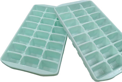 Renu enterprises Green Plastic Ice Cube Tray(Pack of2)