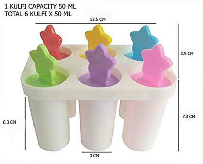 Heinriched Ice Cream Candy Manual Ice Maker (80 ml) White Plastic Ice Cube Tray(Pack of1)