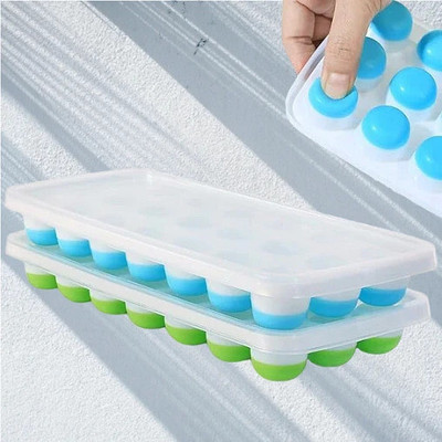 NARV Multicolor Silicone Ice Ball Tray(Pack of2)