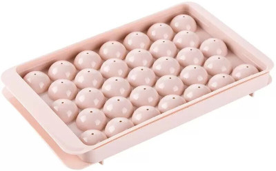 Neelameretail Round Ice Cube Tray,Ice Ball Maker Mold for Freezer Multicolor Plastic Ice Ball Tray(Pack of1)