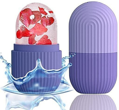 Treeky Ice Roller For Face , Neck and Body | For Puffy Eyes, Easy to Use and Carry Multicolor Silicone Ice Ball Tray(Pack of1)