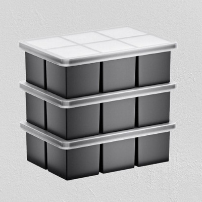 HM EVOTEK Multicolor Silicone Ice Cube Tray(Pack of3)