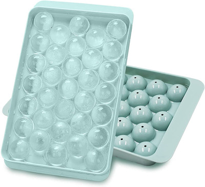 Niralasa Round Ice Cube Tray Sphere Ice Mold, Reusable Ice Ball Maker Multicolor Plastic Ice Ball Tray(Pack of1)