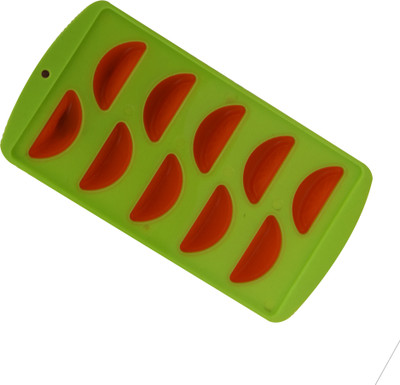 AVMART ice tray Green Plastic Ice Cube Tray(Pack of1)