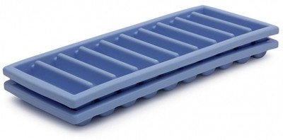 Ratehalf Slim Narrow Long Ice Sticks CubeMaker Tray Mold with Easy Push Pop Up(Pack of 2) Multicolor Plastic Ice Cube Tray(Pack of2)