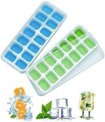FLYNHIGH ICE CUBE TRAY POP POP SILICONE A73 Multicolor Silicone Ice Cube Tray(Pack of2)
