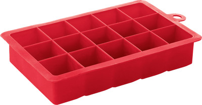 MVFP 1 Large Silicone Ice Cube Tray, Ice Cube Molds, Easy-Release 15-Ice Multicolor Silicone Ice Cube Tray(Pack of1)