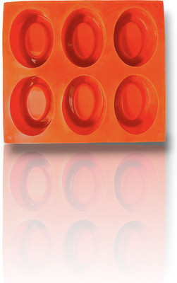 Grih Soukhya Pears soap making silicon mold Red Silicone Ice Cube Tray(Pack of1)