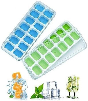 FLYNHIGH ICE CUBE TRAY POP POP SILICONE A139 Multicolor Silicone Ice Cube Tray(Pack of2)