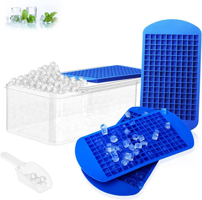 FFASHION Blue Silicone Ice Cube Tray(Pack of1)