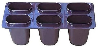 JYOTCREATION Brown Plastic Ice Cube Tray(Pack of1)