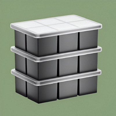 HM EVOTEK Multicolor Silicone Ice Cube Tray(Pack of3)