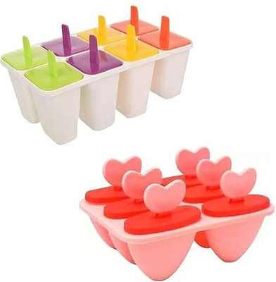 Uratech Multicolor Plastic Ice Cube Tray(Pack of2)