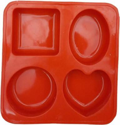 ashguj Silicone Cake Mould 4 Cavities Rectangle Life Tree Silicone Soap Mold DIY Craft Art Cake Mold Handmade Silicone Molds for Soap Candle (Random Color)(Pack of 1)