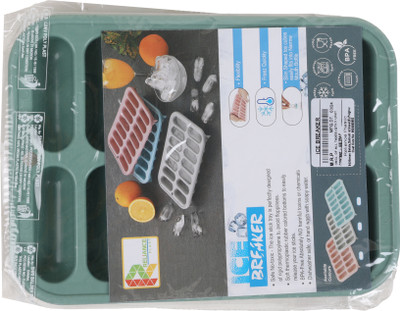 Reliance Plast Green Plastic Ice Cube Tray(Pack of1)