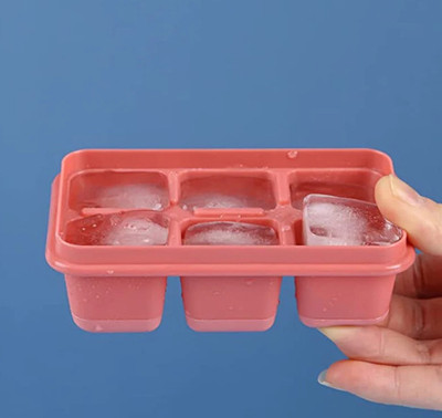 Agreonline Tray 1 Red Silicone Ice Cube Tray(Pack of1)
